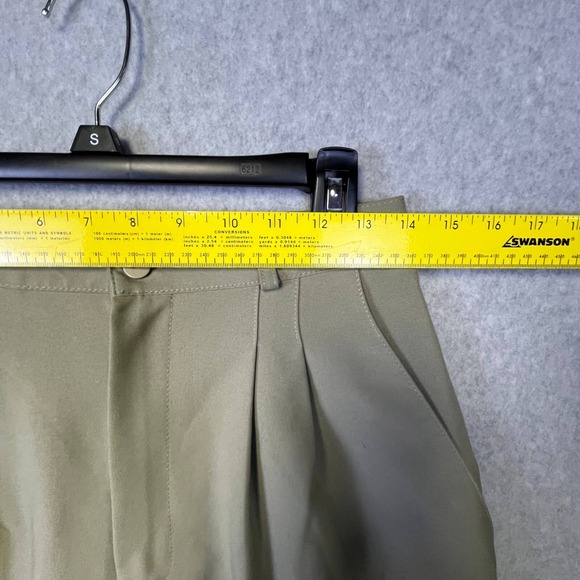 Khaki Pants Women's 34 Straight Leg High Rise Career Casual Stretch 28x29 - Picture 5 of 11